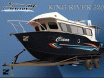 Lancha Malloy em duralumínio modelo KING RIVER 320 - p/ água doce