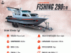 Lancha Cabinada de Alumínio Malloy Modelo Fishing 290TR 