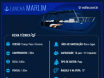 Barco de duralumínio Malloy para transporte de passageiros modelo Marlim