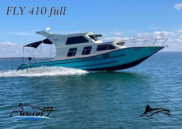Lancha de alumnio Malloy modelo Fly de 35  42 ps
